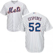 Wholesale Cheap Mets #52 Yoenis Cespedes White(Blue Strip) Cool Base Stitched Youth MLB Jersey
