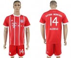 Wholesale Cheap Bayern Munchen #14 Alonso Home Soccer Club Jersey