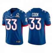Wholesale Cheap Men's Minnesota Vikings #33 Dalvin Cook 2022 Royal NFC Pro Bowl Stitched Jersey