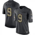 Wholesale Cheap Nike Bears #9 Jim McMahon Black Men's Stitched NFL Limited 2016 Salute to Service Jersey