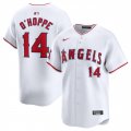 Cheap Men's Los Angeles Angels #14 Logan O'Hoppe White Home Limited Stitched Baseball Jersey