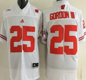 Wholesale Cheap Wisconsin Badgers #25 Golden Tate III White College Football Jersey