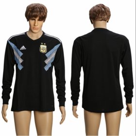 Wholesale Cheap Argentina Blank Away Long Sleeves Soccer Country Jersey