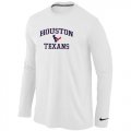 Wholesale Cheap Nike Houston Texans Heart & Soul Long Sleeve T-Shirt White