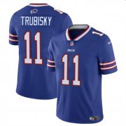 Cheap Men's Buffalo Bills #11 Mitch Trubisky Blue Vapor Untouchable Limited Football Stitched Jersey