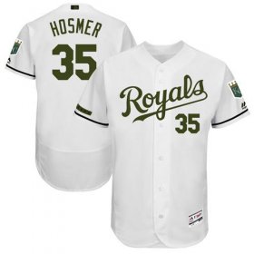Wholesale Cheap Royals #35 Eric Hosmer White Flexbase Authentic Collection Memorial Day Stitched MLB Jersey
