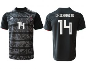 Wholesale Cheap Mexico #14 Chicharito Black Soccer Country Jersey