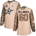 Wholesale Cheap Adidas Stars #60 Ty Dellandrea Camo Authentic 2017 Veterans Day 2020 Stanley Cup Final Stitched NHL Jersey