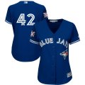 Wholesale Cheap Toronto Blue Jays #42 Majestic Women's 2019 Jackie Robinson Day Official Cool Base Jersey Royal