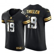 Wholesale Cheap Minnesota Vikings #19 Adam Thielen Men's Nike Black Edition Vapor Untouchable Elite NFL Jersey