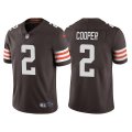 Wholesale Cheap Men's Cleveland Browns #2 Amari Cooper Brown Vapor Untouchable Limited Stitched Jersey
