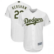 Wholesale Cheap Dodgers #22 Clayton Kershaw White New Cool Base 2018 Memorial Day Stitched MLB Jersey