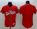 Wholesale Cheap Reds Blank Red Flexbase Authentic Collection Los Rojos Stitched MLB Jersey