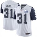 Wholesale Cheap Nike Cowboys #31 Trevon Diggs White Men's Stitched With Established In 1960 Patch NFL Limited Rush Jersey