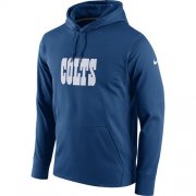 Wholesale Cheap Men's Indianapolis Colts Nike Royal Circuit Wordmark Essential Performance Pullover Hoodie