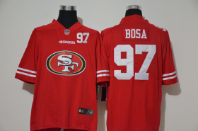 Wholesale Cheap Men\'s San Francisco 49ers #97 Nick Bosa Red 2020 Big Logo Number Vapor Untouchable Stitched NFL Nike Fashion Limited Jersey