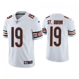 Wholesale Cheap Men\'s Chicago Bears #19 Equanimeous St. Brown White Vapor untouchable Limited Stitched Jersey