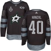 Wholesale Cheap Adidas Stars #40 Martin Hanzal Black 1917-2017 100th Anniversary 2020 Stanley Cup Final Stitched NHL Jersey