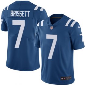 Wholesale Cheap Nike Colts #7 Jacoby Brissett Royal Blue Team Color Men\'s Stitched NFL Vapor Untouchable Limited Jersey
