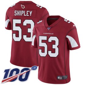 Wholesale Cheap Nike Cardinals #53 A.Q. Shipley Red Team Color Men\'s Stitched NFL 100th Season Vapor Limited Jersey