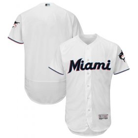 Wholesale Cheap marlins Blank White Flexbase Authentic Collection Stitched MLB Jersey