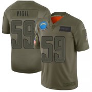 Wholesale Cheap Nike Chargers #59 Nick Vigil Camo Men's Stitched NFL Limited 2019 Salute To Service Jersey