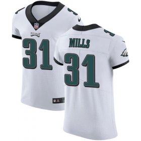 Wholesale Cheap Nike Eagles #31 Jalen Mills White Men\'s Stitched NFL Vapor Untouchable Elite Jersey