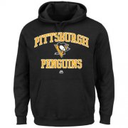 Wholesale Cheap Pittsburgh Penguins Majestic Heart & Soul Hoodie Black