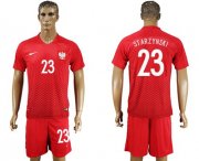 Wholesale Cheap Poland #23 Starzynski Away Soccer Country Jersey