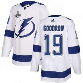 Cheap Adidas Lightning #19 Barclay Goodrow White Road Authentic Youth 2020 Stanley Cup Champions Stitched NHL Jersey