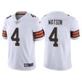 Wholesale Cheap Men's Cleveland Browns #4 Deshaun Watson White Vapor Untouchable Limited Stitched Jersey