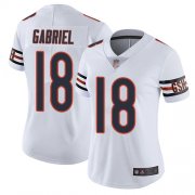 Wholesale Cheap Nike Bears #18 Taylor Gabriel White Women's Stitched NFL Vapor Untouchable Limited Jersey