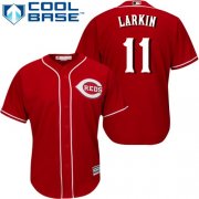 Wholesale Cheap Reds #11 Barry Larkin Red Cool Base Stitched Youth MLB Jersey