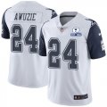 Wholesale Cheap Nike Cowboys #24 Chidobe Awuzie White Men's Stitched With Established In 1960 Patch NFL Limited Rush Jersey