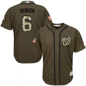 Wholesale Cheap Nationals #6 Anthony Rendon Green Salute to Service Stitched MLB Jersey