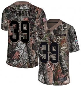 Wholesale Cheap Nike Bears #39 Eddie Jackson Camo Youth Stitched NFL Limited Rush Realtree Jersey
