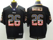 Wholesale Cheap Nike Vikings #26 Trae Waynes Black Men's Stitched NFL Elite USA Flag Fashion Jersey