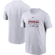 Wholesale Cheap Men's Atlanta Braves Nike White Authentic Collection Team Performance T-Shirt