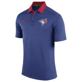 Wholesale Cheap Men\'s Toronto Blue Jays Nike Royal Authentic Collection Dri-FIT Elite Polo