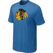 Wholesale Cheap Chicago Blackhawks Big & Tall Logo Indigo Blue NHL T-Shirt