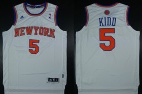 Wholesale Cheap New York Knicks #5 Jason Kidd Revolution 30 Swingman 2013 White Jersey