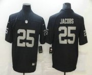 Wholesale Cheap Men's Las Vegas Raiders #25 Josh Jacobs Black 2017 Vapor Untouchable Stitched NFL Nike Limited Jersey