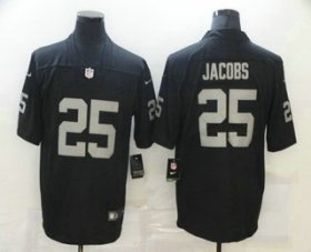 Wholesale Cheap Men\'s Las Vegas Raiders #25 Josh Jacobs Black 2017 Vapor Untouchable Stitched NFL Nike Limited Jersey