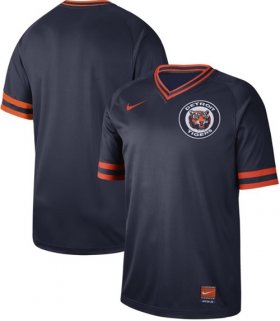 Wholesale Cheap Nike Tigers Blank Navy Authentic Cooperstown Collection Stitched MLB Jersey
