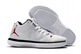 Wholesale Cheap Air Jordan 31 Low Shoes White/Chicago Bulls Red