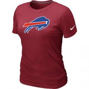 Wholesale Cheap Women's Nike Buffalo Bills Logo NFL T-Shirt Red