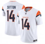 Cheap Men's Denver Broncos #14 Courtland Sutton White 2024 F.U.S.E. Vapor Limited Football Stitched Jersey