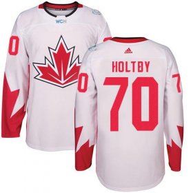 Wholesale Cheap Team Canada #70 Braden Holtby White 2016 World Cup Stitched Youth NHL Jersey