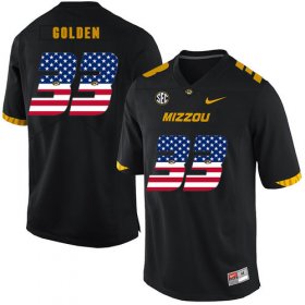 Wholesale Cheap Missouri Tigers 33 Markus Golden Black USA Flag Nike College Football Jersey