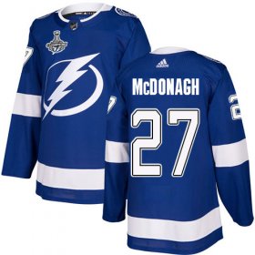 Cheap Adidas Lightning #27 Ryan McDonagh Blue Home Authentic Youth 2020 Stanley Cup Champions Stitched NHL Jersey